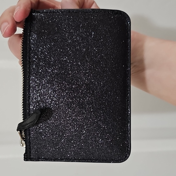 Coach Mini Skinny ID Case - Black Sparkle - Picture 3 of 10